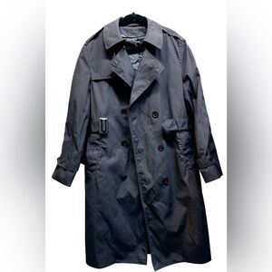 Elegant Charcoal Trench Coat for Men